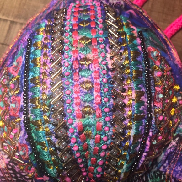 Bikini Set  Made In Colombia Hand Embroidered. - Picture 3 of 6